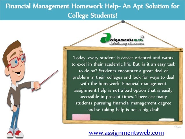 Financial homework services